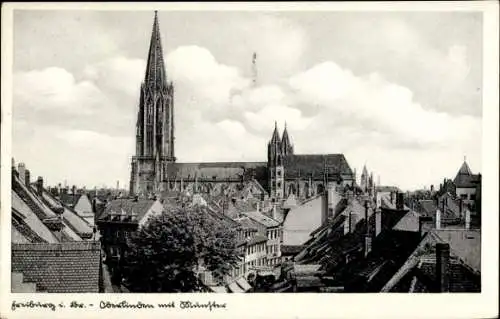 Ak Freiburg im Breisgau, Oberlinden, Münster