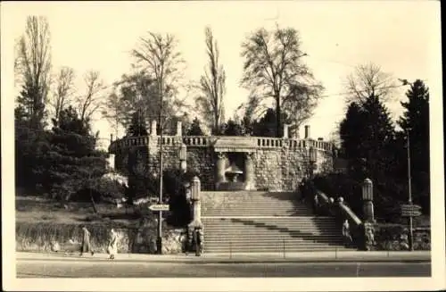 Foto Ak Erfurt in Thüringen, Aufgang zum Stadtpark