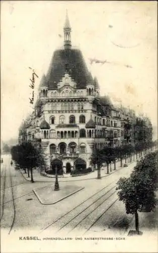 Ak Kassel in Hessen, Hohenzollernstraße Ecke Kaiserstraße