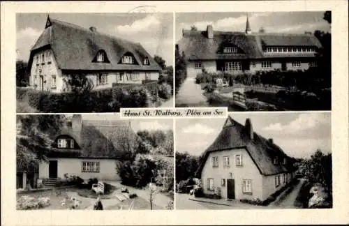 Ak Plön in Holstein, Haus St. Walburg, Müttererholungsheim, Kieler Kamp 38