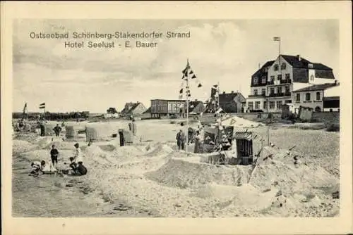 Ak Schönberg in Mecklenburg, Stakendorfer Strand, Hotel Seelust