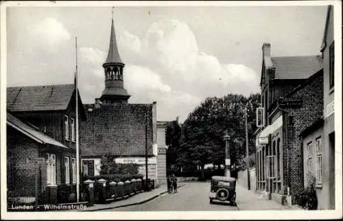 Ak Lunden in Dithmarschen, Wilhelmstraße