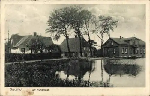 Ak Bredstedt in Nordfriesland, Am Mühlenteich