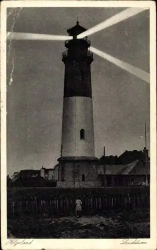 Ak Nordseeinsel Helgoland, Leuchtturm