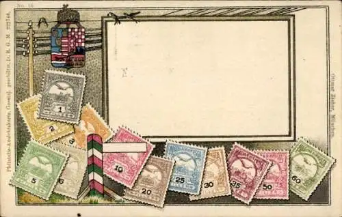 Briefmarken Ak Ungarn, Wappen