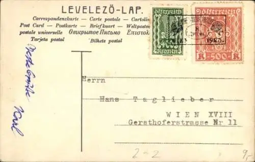 Briefmarken Ak Ungarn, Wappen