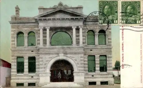 Ak Victoria British Columbia Kanada, Öffentliche Bibliothek