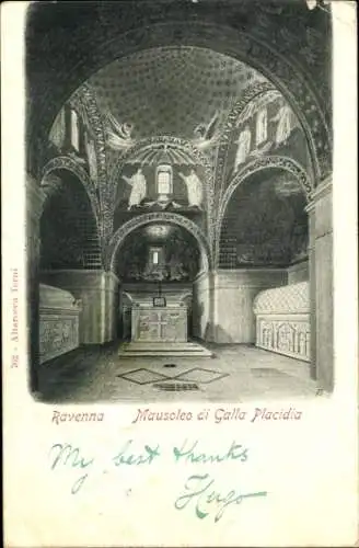 Ak Ravenna Emilia Romagna, Mausoleo di Galla Placidia