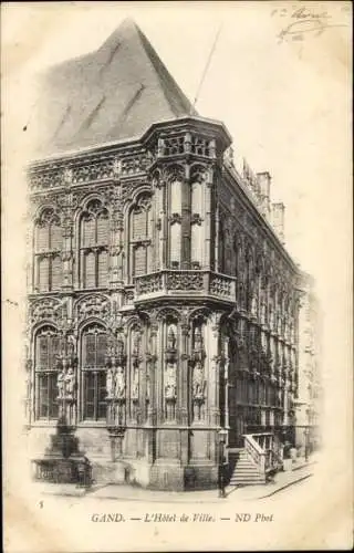 Ak Gent Gent Ostflandern, Rathaus