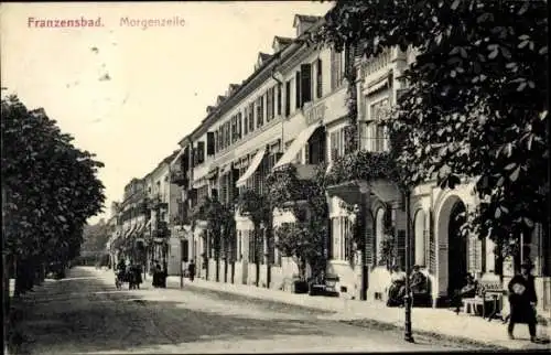 Ak Františkovy Lázně Franzensbad Reg. Karlsbad, Morgenzeile