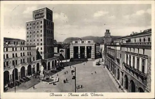 Ak Brescia Lombardia, Piazza della Vittoria