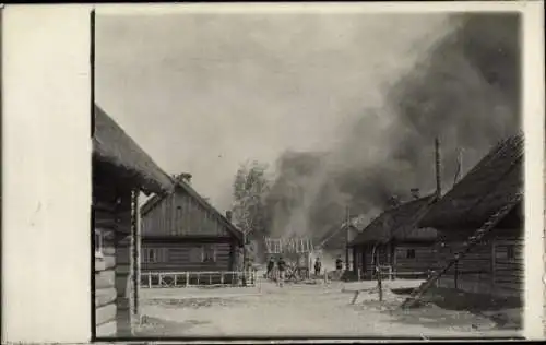 Foto Ak Royatschi Russland, Brand 31. Mai 1917