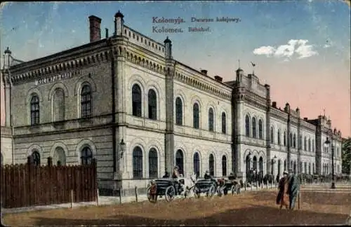 Ak Kolomea Ukraine, Bahnhof