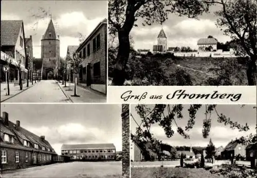 Ak Stromberg Oelde im Münsterland Westfalen, Stadttor, Schule, Panorama vom Ort