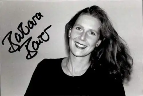 Ak Schauspielerin Barbara Baier, Portrait, Autogramm