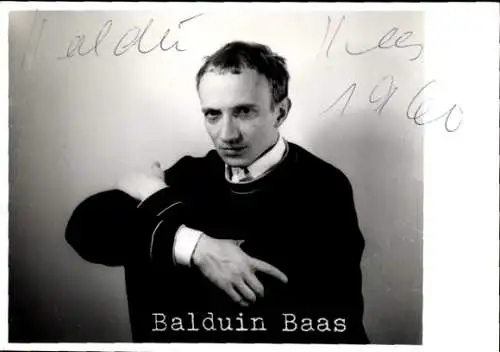 Ak Schauspieler Balduin Baas, Portrait, Autogramm