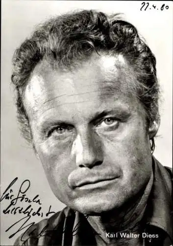 Ak Schauspieler Karl Walter Diess, Portrait, Autogramm