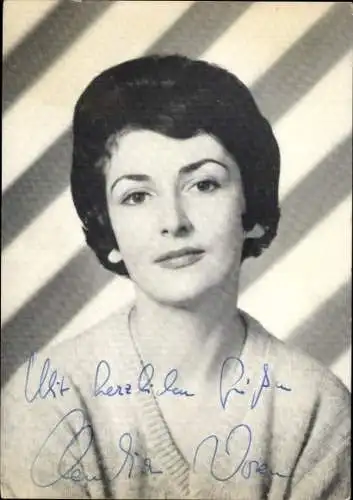 Ak Schauspielerin Claudia Doren, Portrait, Autogramm