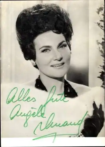 Ak Schauspielerin Angele Durand, Portrait, Autogramm