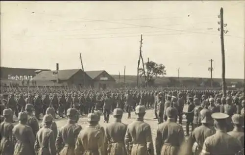 Foto Ak Niš Nisch Serbien, Kaiser Wilhelm II. und deutsche Soldaten 1917