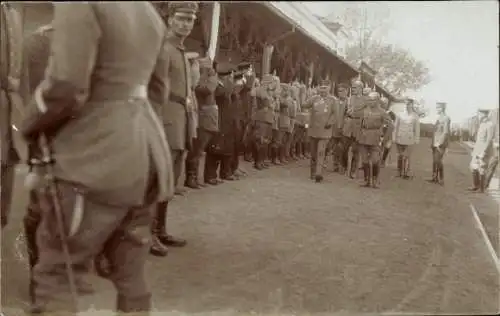 Foto Ak Niš Nisch Serbien, Kaiser Wilhelm II., Deutsche Soldaten in Uniformen, I WK