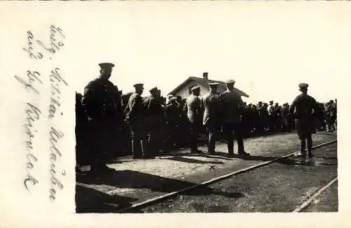 Foto Ak Niš Nisch Serbien ?, Deutsche Soldaten in Uniformen, I WK