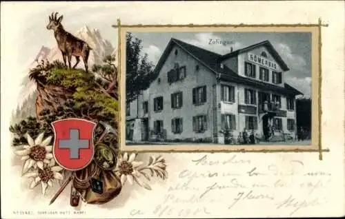 Präge Wappen Ak Zofingen Kanton Aargau, Gasthaus Römerberg