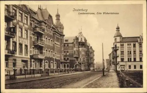 Ak Tschernjachowsk Insterburg Ostpreußen, Louisenstraße, Ecke Wichertstraße