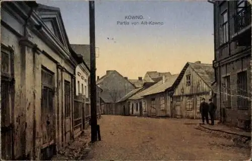 Ak Kaunas Kowno Kauen Litauen, Partie in der Altstadt