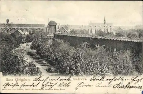 Ak Königsborn Unna im Ruhrgebiet, Gradierwerke