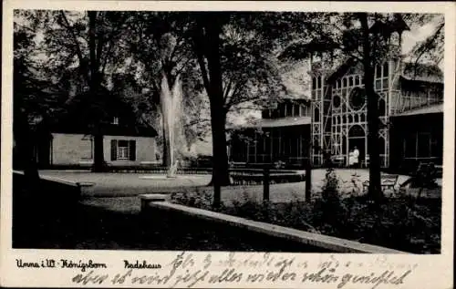 Ak Königsborn Unna im Ruhrgebiet, Badehaus