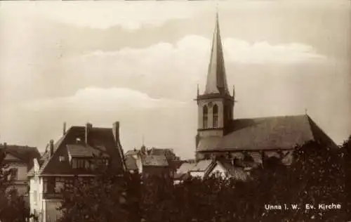 Ak Unna in Westfalen, Evangelische Kirche