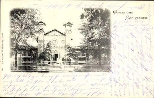 Ak Königsborn Unna im Ruhrgebiet, Badehaus