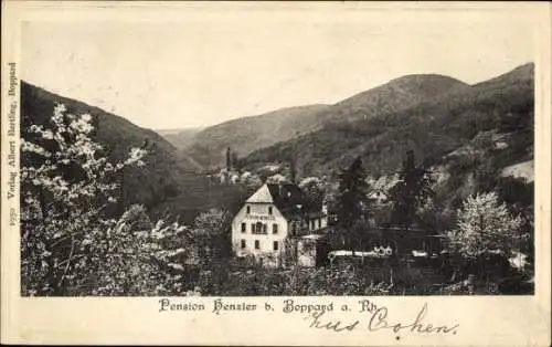 Ak Boppard am Rhein, Pension Henzler