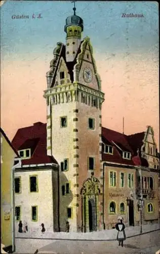 Ak Güsten Sachsen Anhalt, Rathaus