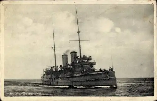 Ak Niederländisches Kriegsschiff, HMS Gelderland, Kreuzer