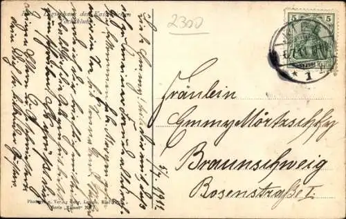 Ak Kiel, Logierhaus, Kaiserlicher Yachtclub, Boot