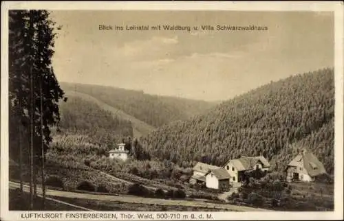 Ak Finsterbergen Friedrichroda Thüringen, Leinatal, Waldburg, Villa Schwarzwaldhaus