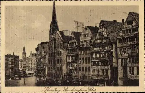 Ak Hamburg Mitte Altstadt, Deichstraßen-Fleet
