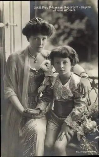 Ak Prinzessin Marie Gabriele von Bayern, Prinzessin Rupprecht, Prinz Albrecht von Bayern