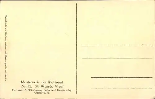 Künstler Ak Wunsch, M., Kind-Portrait, Kopftuch