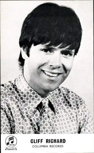 Ak Sänger Cliff Richard, Portrait, Columbia Records