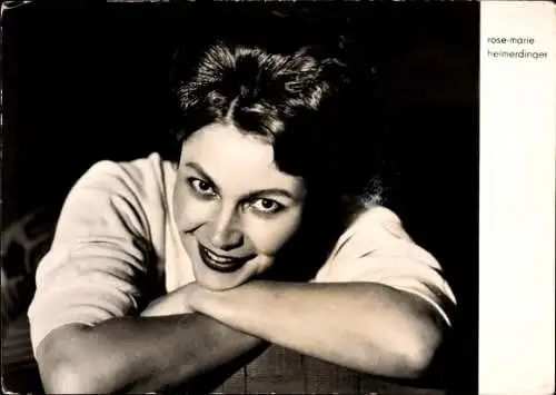 Ak Sängerin Rose Marie Heimerdinger, Portrait