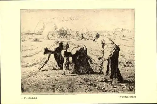 Künstler Ak Millet, J. F., Bäuerinnen auf dem Feld