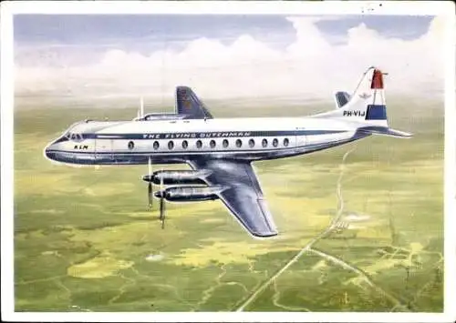 Ak Niederländisches Passagierflugzeug, The Flying Dutchmann, PH-VIJ