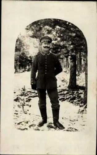 Foto Ak Deutscher Soldat in Uniform, Masch. Gew. Lehrkursus