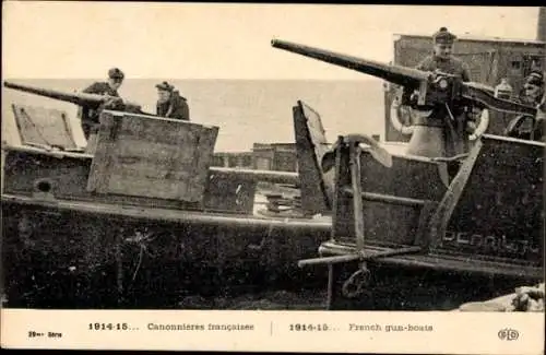 Ak-Krieg von 1914, französische Canonnieres