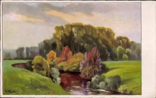 Künstler Ak Kopp, W., Landschaft