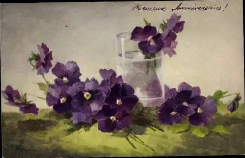 Künstler Ak Vouga, E., Blumen