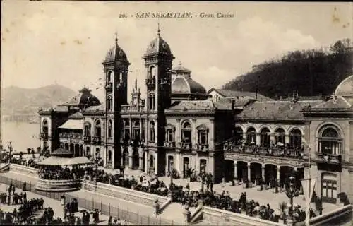 Ak San Sebastian Baskenland, Gran Casino, Totalansicht